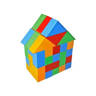 Plastik Eğitici Bloklar (60 Parça) - Yapı Oyuncakları